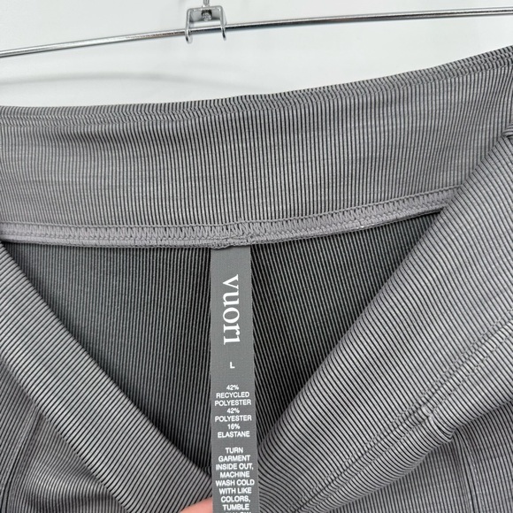 Vuori Lux Rib Split Bootcut Legging Pant in Heather Grey Size L - Picture 5 of 12